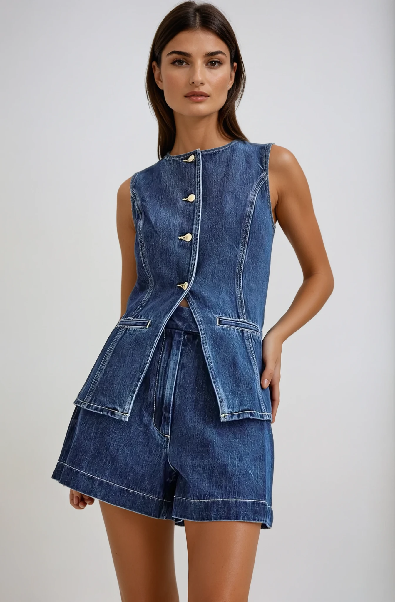 Marie | Denim Set
